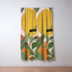 Tropical Garden Leaves 02 Window Curtain Gallery Image 3