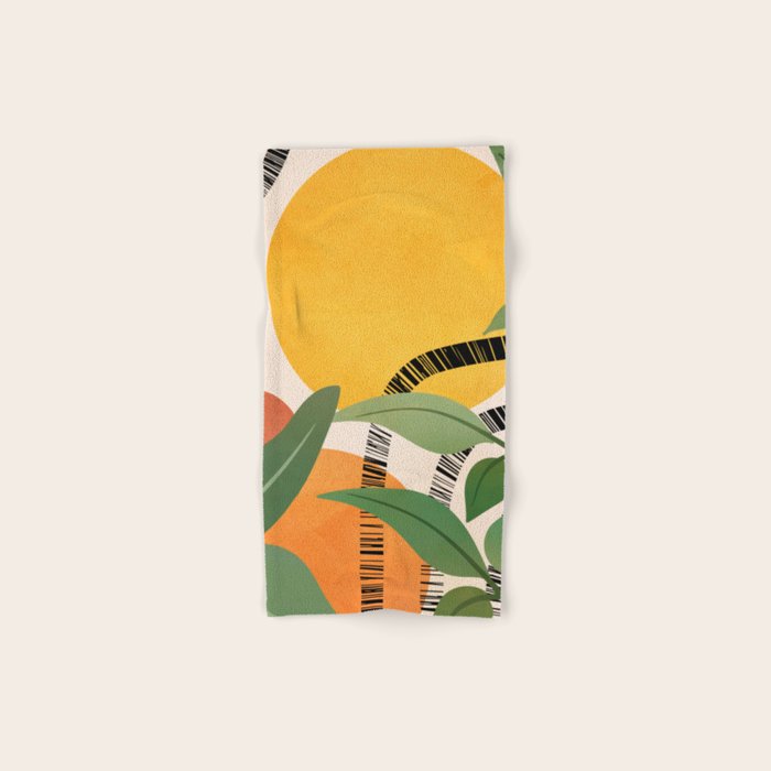 Tropical Garden Leaves 02 Bath Towel Gallery Image 1