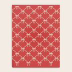 Bows & Ribbons Pattern XII Cherry Red Notebook Gallery Image 4