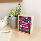 Merry F*cking Christmas - Maroon Mini Art Print Gallery Image 2