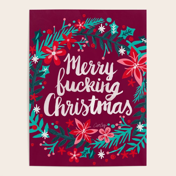 Merry F*cking Christmas - Maroon Poster Gallery Image 4