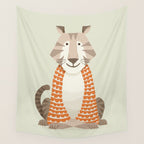 Whimsical Tiger Wall Tapestry Gallery Image 4