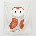 Whimsy Barn Owl Wall Tapestry Gallery Image 4