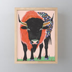 Vivid Bison Mini Art Print Gallery Image 1