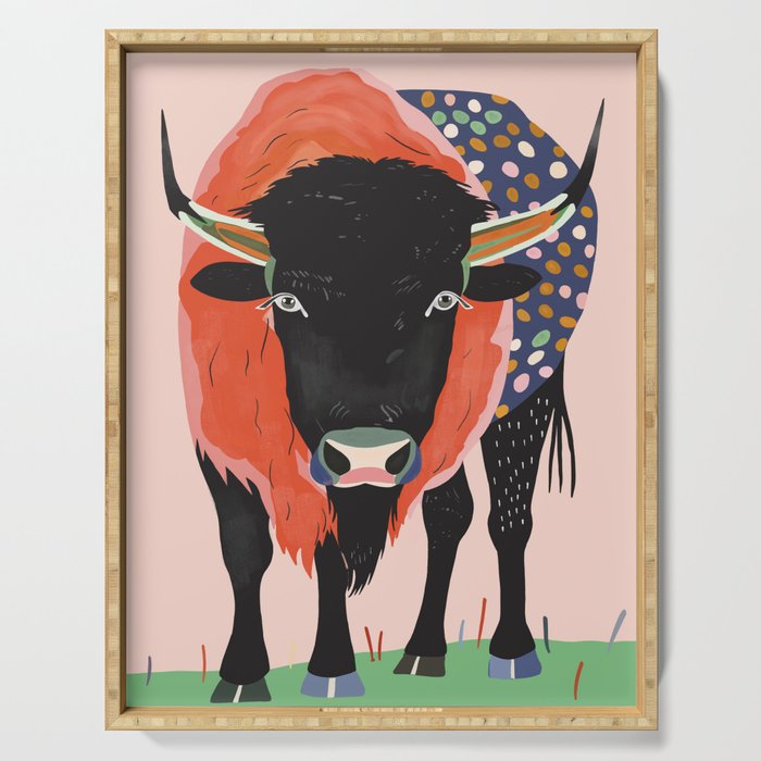 Vivid Bison Serving Tray Gallery Image 1