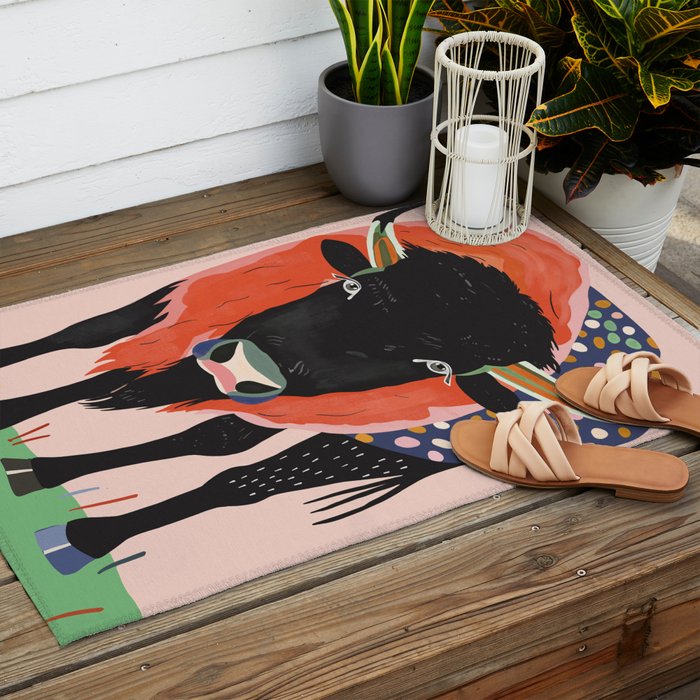 Vivid Bison Outdoor Rug Gallery Image 2