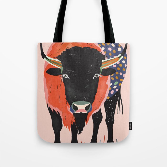 Vivid Bison Tote Bag Gallery Image 1