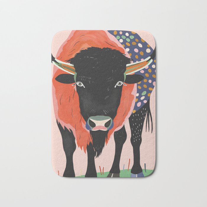 Vivid Bison Bath Mat Gallery Image 1