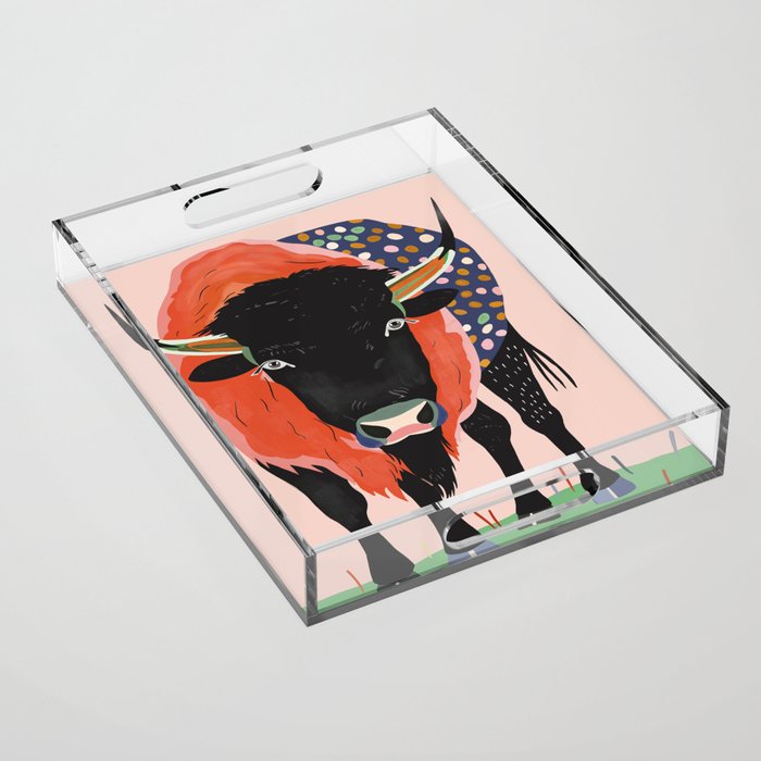 Vivid Bison Acrylic Tray Gallery Image 1