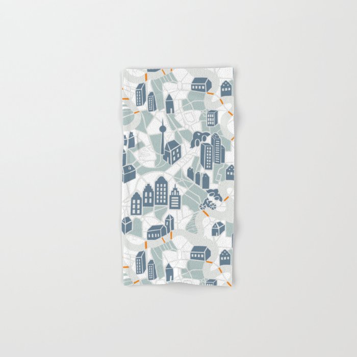 ma ville mon amour; City life collection soft grey  Bath Towel Gallery Image 1