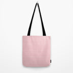 Ultra Fine Stripe Narrow Pinstripe Pattern in Cottage Pink and White Tote Bag Gallery Image 2