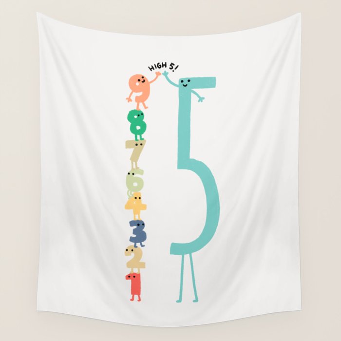 High 5! Wall Tapestry Gallery Image 1
