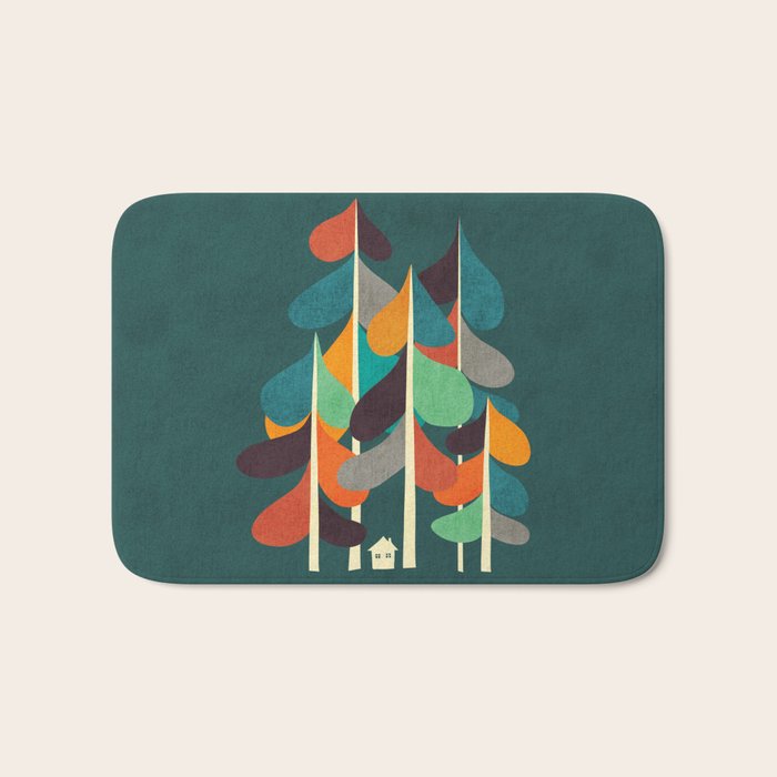 Cabin in the woods Bath Mat Gallery Image 1