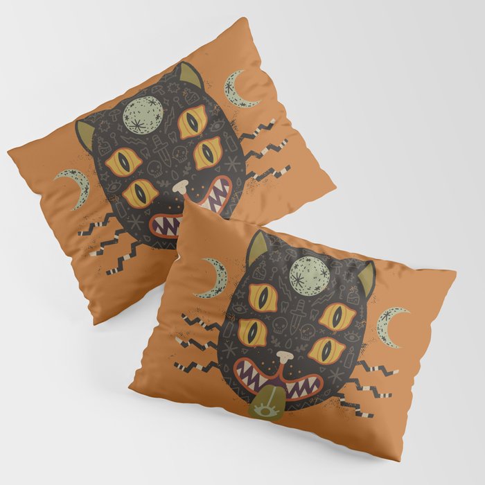 Spooky Cat Pillow Sham Gallery Image 1