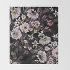 Midnight Garden VI Throw Blanket Gallery Image 2