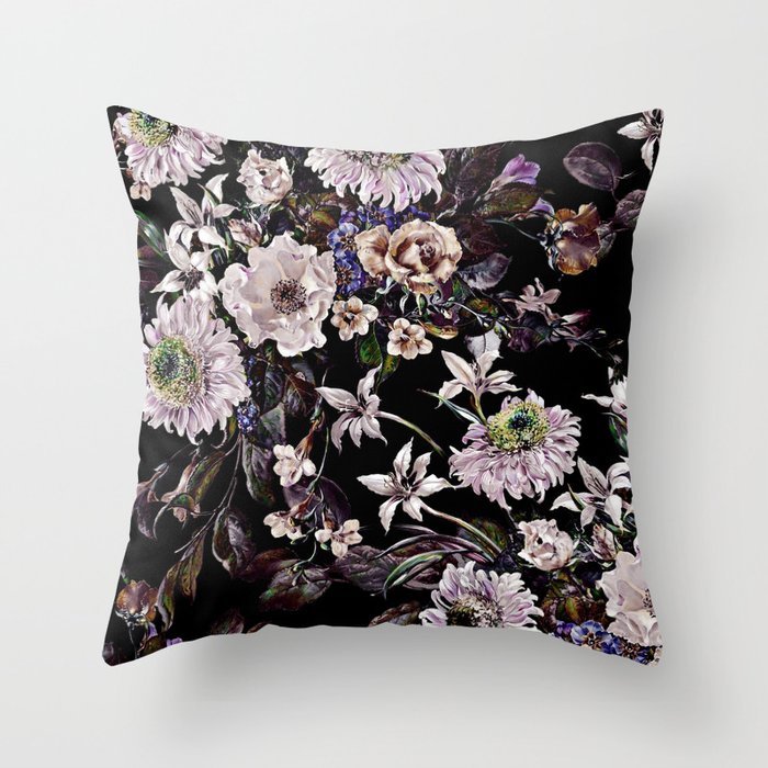 Midnight Garden VI Throw Pillow Gallery Image 6