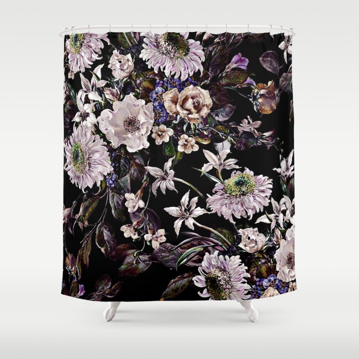 Midnight Garden VI Shower Curtain Gallery Image 1