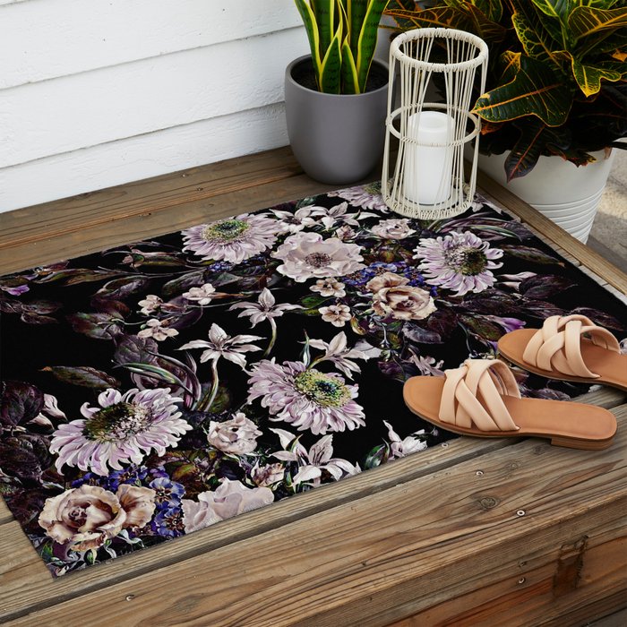 Midnight Garden VI Outdoor Rug Gallery Image 2