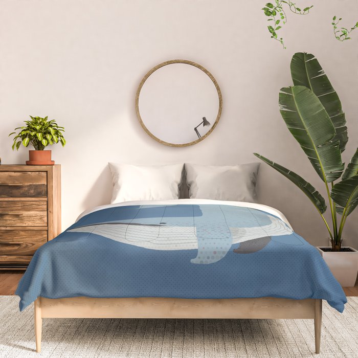 Whimsy Blue Whale Comforter Gallery Image 3