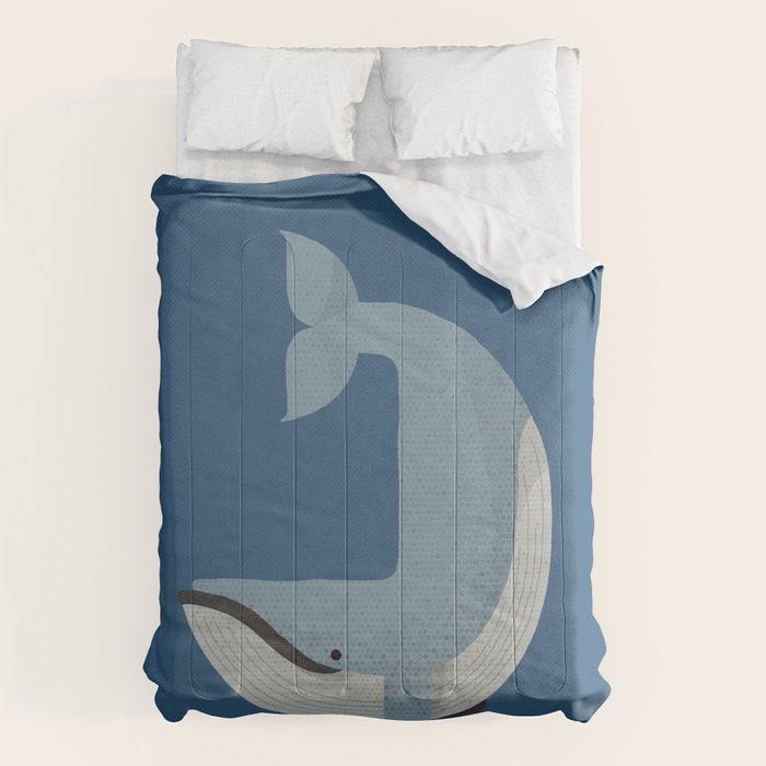 Whimsy Blue Whale Comforter Gallery Image 6
