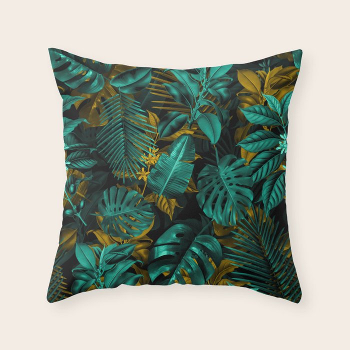 TROPICAL GARDEN VII Throw Pillow Gallery Image 1