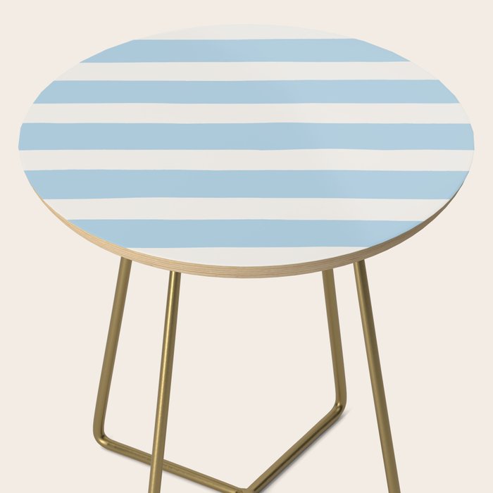 Thick Stripes Baby Blue Side Table Gallery Image 2