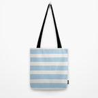 Thick Stripes Baby Blue Tote Bag Gallery Image 2