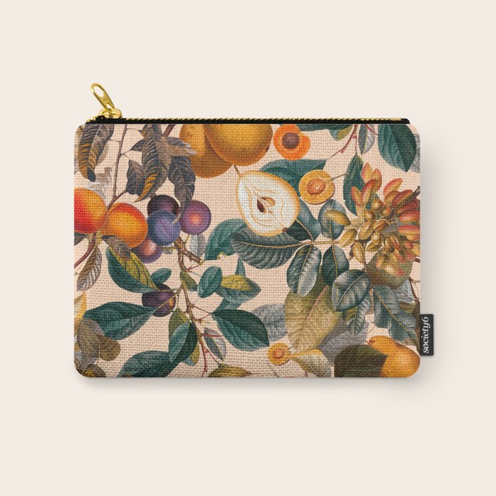 Vintage Fruit Pattern IX Carry All Pouch Gallery Image 1