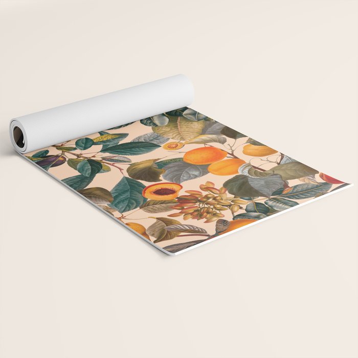 Vintage Fruit Pattern IX Yoga Mat Gallery Image 2