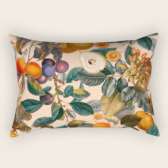 Vintage Fruit Pattern IX Rectangular Pillow Gallery Image 2