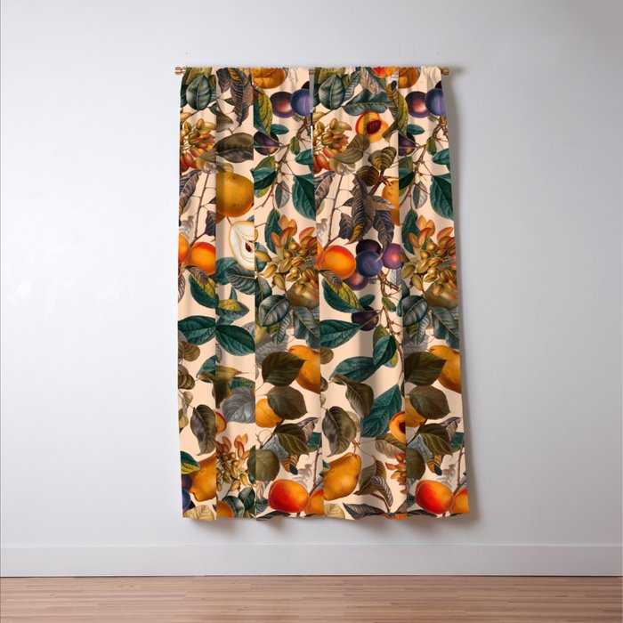 Vintage Fruit Pattern IX Window Curtain Gallery Image 3