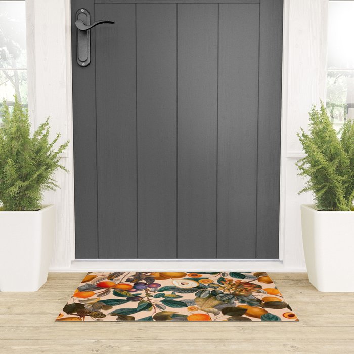 Vintage Fruit Pattern IX Welcome Mat Gallery Image 3