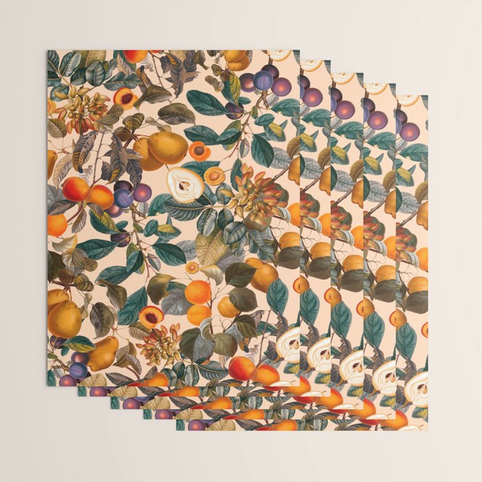 Vintage Fruit Pattern IX Wrapping Paper Gallery Image 3