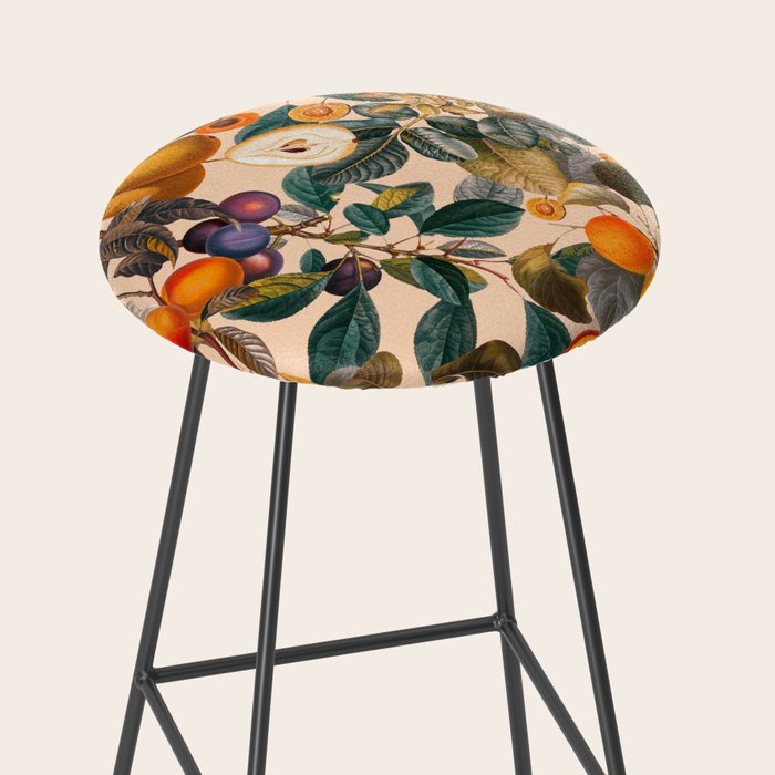 Vintage Fruit Pattern IX Stool Gallery Image 2