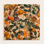 Vintage Fruit Pattern IX Wood Wall Art Gallery Image 1