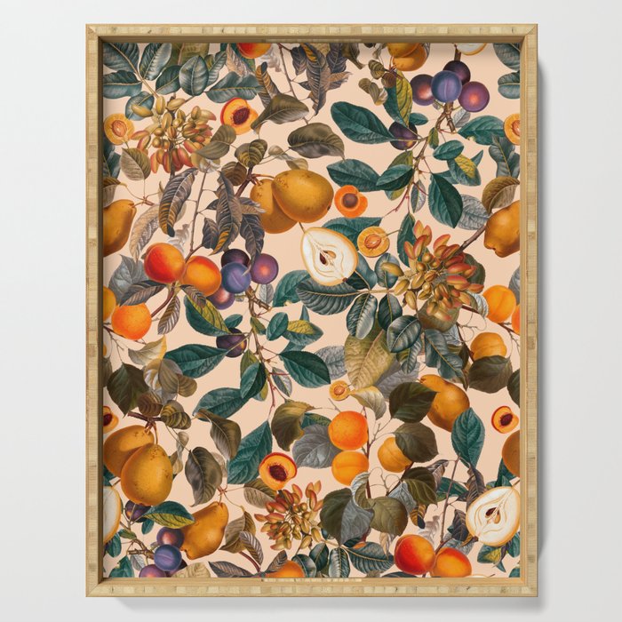 Vintage Fruit Pattern IX Serving Tray Gallery Image 1