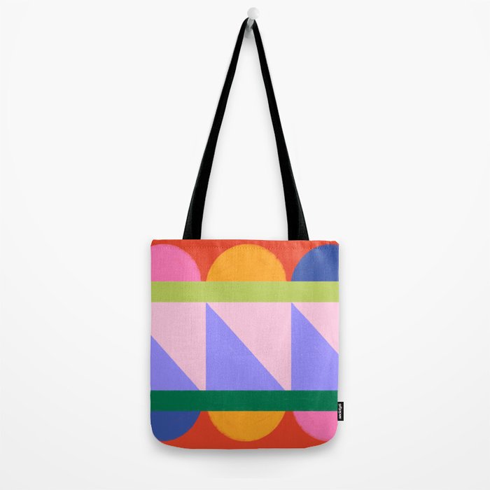 Folk Art Color Block  Tote Bag Gallery Image 2