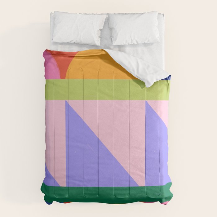 Folk Art Color Block  Comforter Gallery Image 6