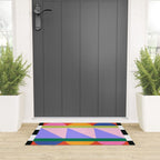Folk Art Color Block  Welcome Mat Gallery Image 3