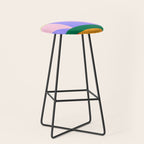 Folk Art Color Block  Stool Gallery Image 1