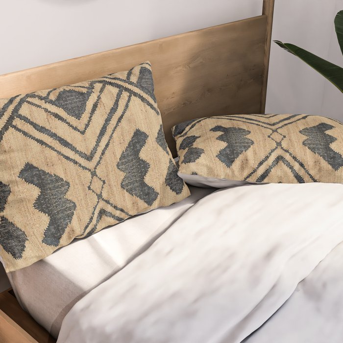 Traditional Moroccan Rug Design Pillow Sham Gallery Image 2