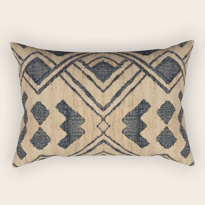 Traditional Moroccan Rug Design Rectangular Pillow Gallery Image 1
