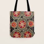 Katti Kurgan Suzani Uzbekistan Embroidery Print Tote Bag Gallery Image 1