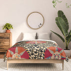 Katti Kurgan Suzani Uzbekistan Embroidery Print Comforter Gallery Image 3