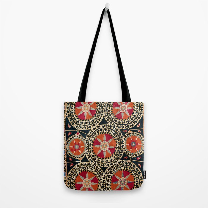 Katti Kurgan Suzani Uzbekistan Embroidery Print Tote Bag Gallery Image 2