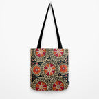 Katti Kurgan Suzani Uzbekistan Embroidery Print Tote Bag Gallery Image 2