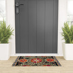 Katti Kurgan Suzani Uzbekistan Embroidery Print Welcome Mat Gallery Image 3