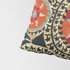 Katti Kurgan Suzani Uzbekistan Embroidery Print Pillow Sham Gallery Image 4