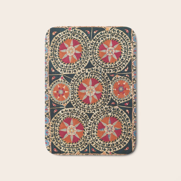 Katti Kurgan Suzani Uzbekistan Embroidery Print Bath Mat Gallery Image 1