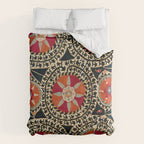 Katti Kurgan Suzani Uzbekistan Embroidery Print Comforter Gallery Image 6